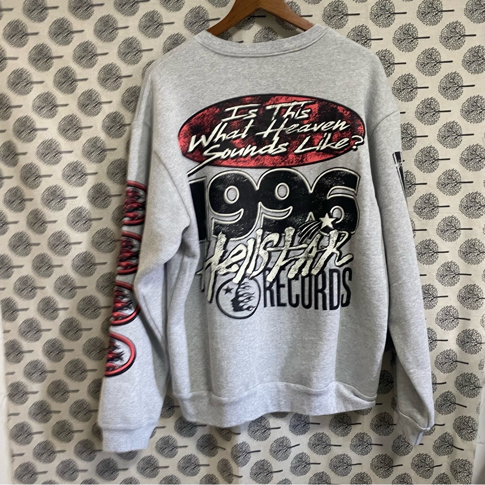 Hellstar Capsule 9 Crew Neck Grey Sweatshirt - image 6